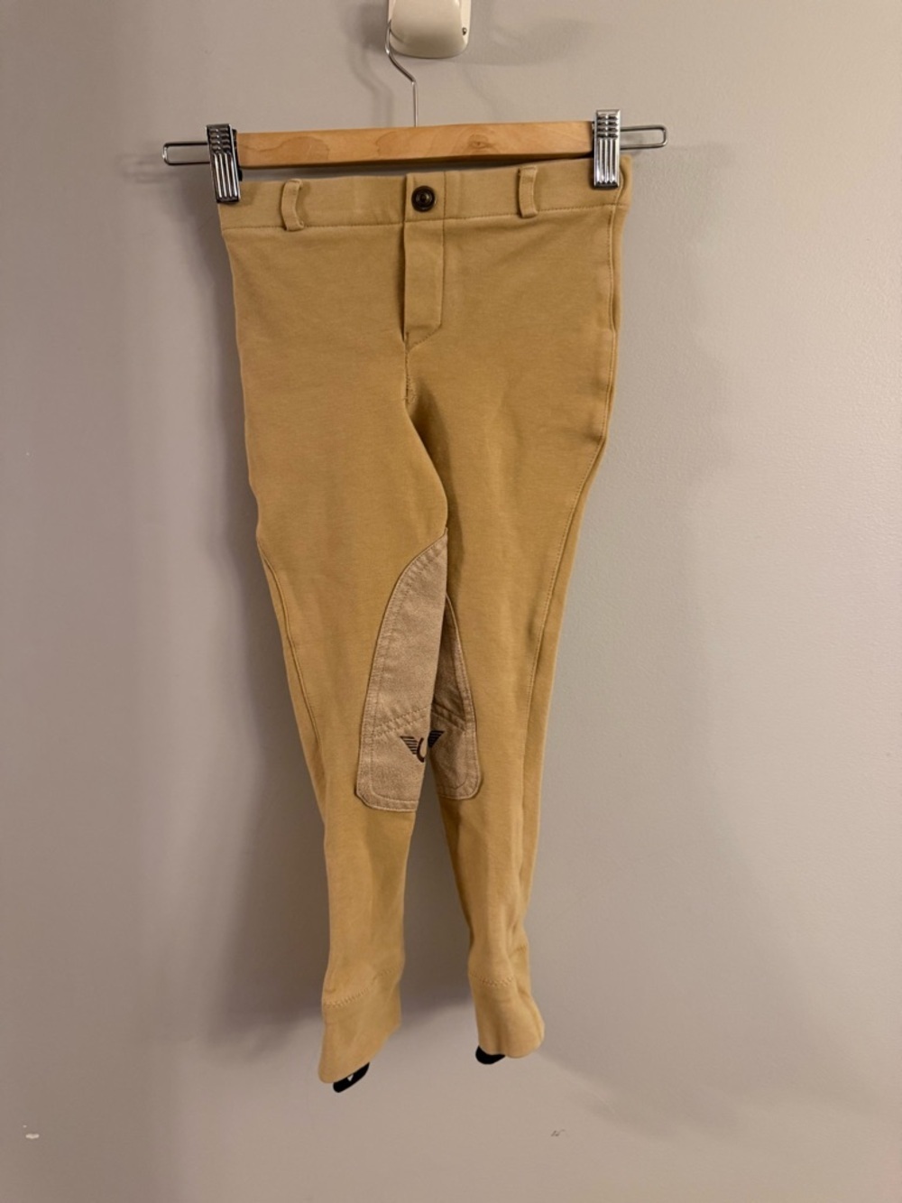 TuffRider Tan Breeches Riding Pants Knee Patch Equestrian Youth Size 8